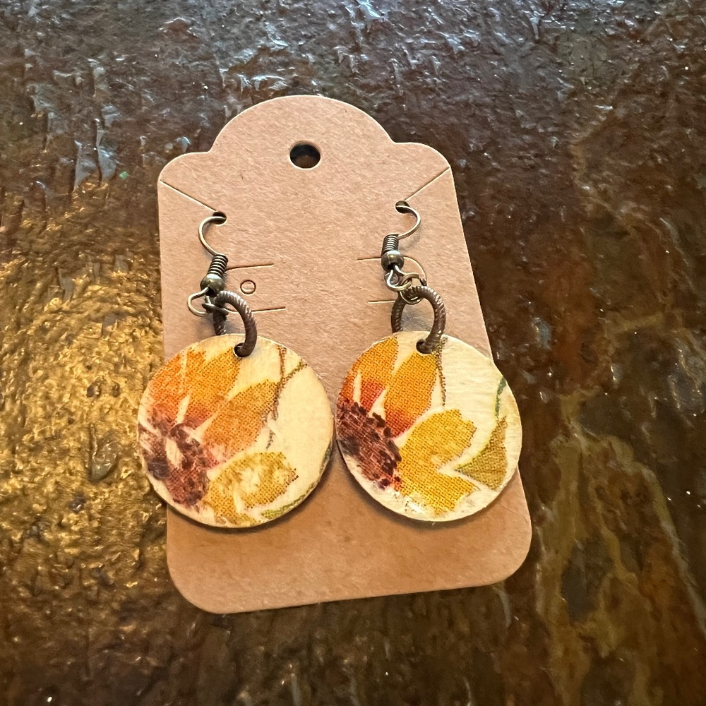 Hand Crafted Wood Earrings